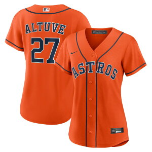 MLB アストロズ ホセ・アルトゥーベ レプリカ ユニフォーム Nike ナイキ レディース オレンジ (Women's MLB Nike Official Replica Player Jersey)