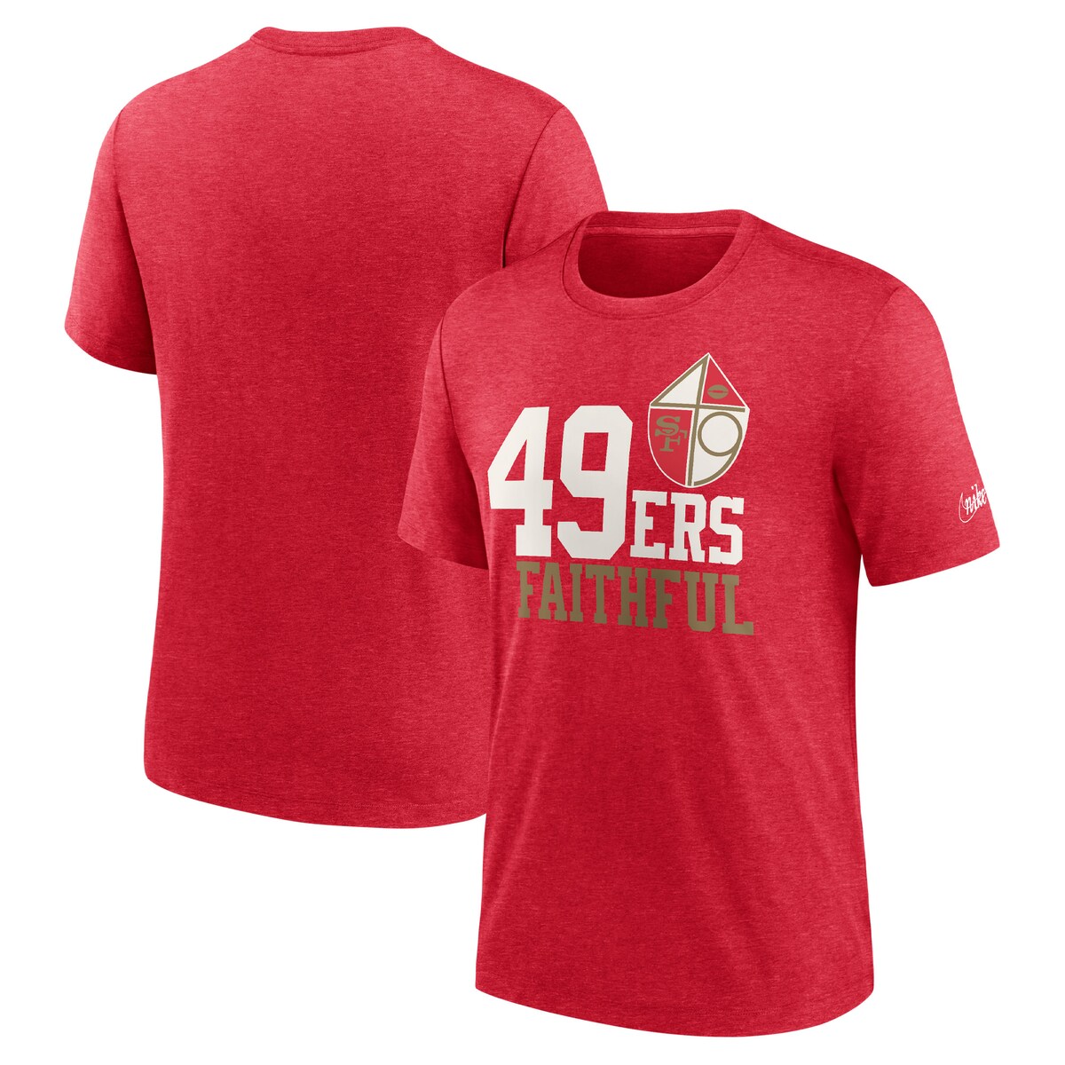 NFL 49ers TVc Nike iCL Y XJ[bg (Men's Nike NFL Local Triblend Short Sleeve Tee)