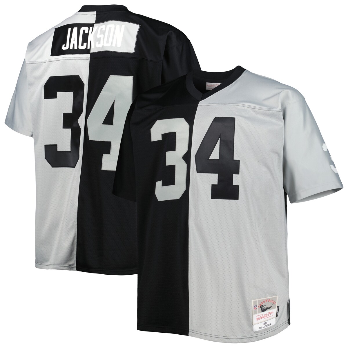 NFL 쥤 ܡ㥯 ץꥫ ˥ե Mitchell & Nessʥߥåͥ  ֥å (Men's MNC B&T Split Legacy Retired Player Jersey)