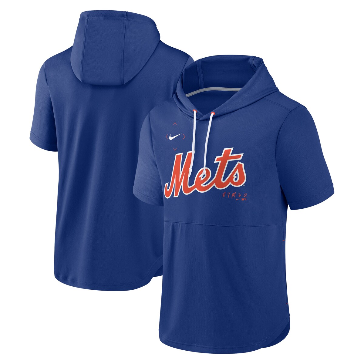 MLB メッツ プルオーバー パーカー Nike ナイキ メンズ ロイヤル (23 Men 039 s Nike Springer Short Sleeve Pullover Hood)