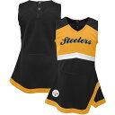 NFL スティーラーズ ワンピース Outerstuff（アウタースタッフ） ベビー ブラック (23 Infant Cheer Captain Jumper Dress)