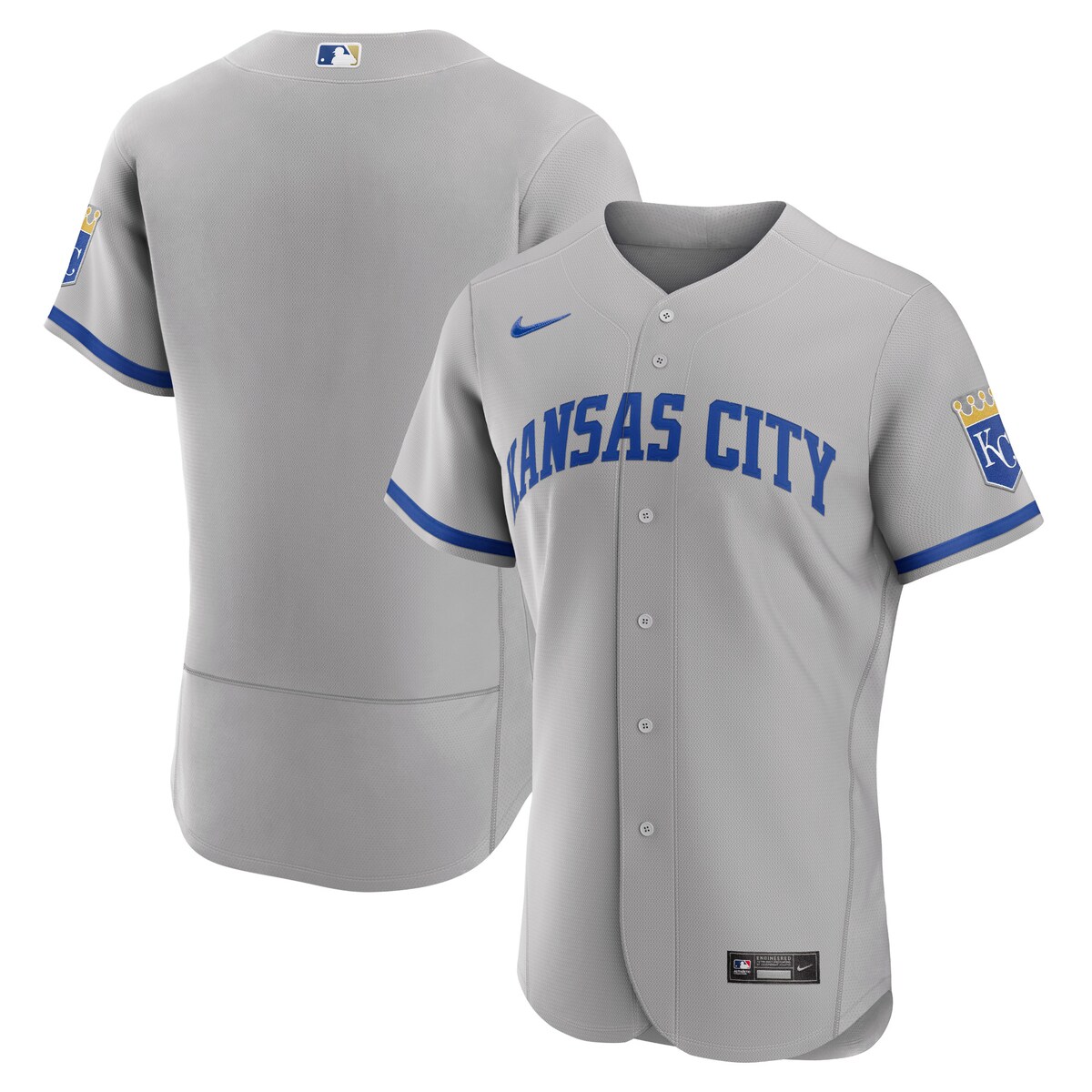 MLB ロイヤルズ オーセンティック ユニフォーム Nike ナイキ メンズ グレイ (Men's Nike Authentic Official Team Jersey - SP22 Temp Style)