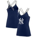 MLB ヤンキース タンクトップ Fanatics（ファナティクス） レディース ネイビー (Women's Fanatics Branded Barrel It Up Cross Back Tank)