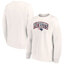 【公式グッズ】NFL ペイトリオッツ トレーナー Fanatics/ファナティクス レディース クリーム (23 Women's Leopard Team Crew Neck Pullover)