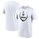 NFL レイダース Tシャツ Nike ナイキ メンズ ホワイト (22 Mens Nike Icon Legend T-Shirt)