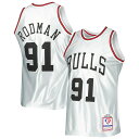 NBA ブルズ デニス・ロッドマン ユニフォーム Mitchell & Ness ミッチェル＆ネス メンズ (MNC NBA 75TH ANIVERSARY Platinum SWINGMAN JERSEY)