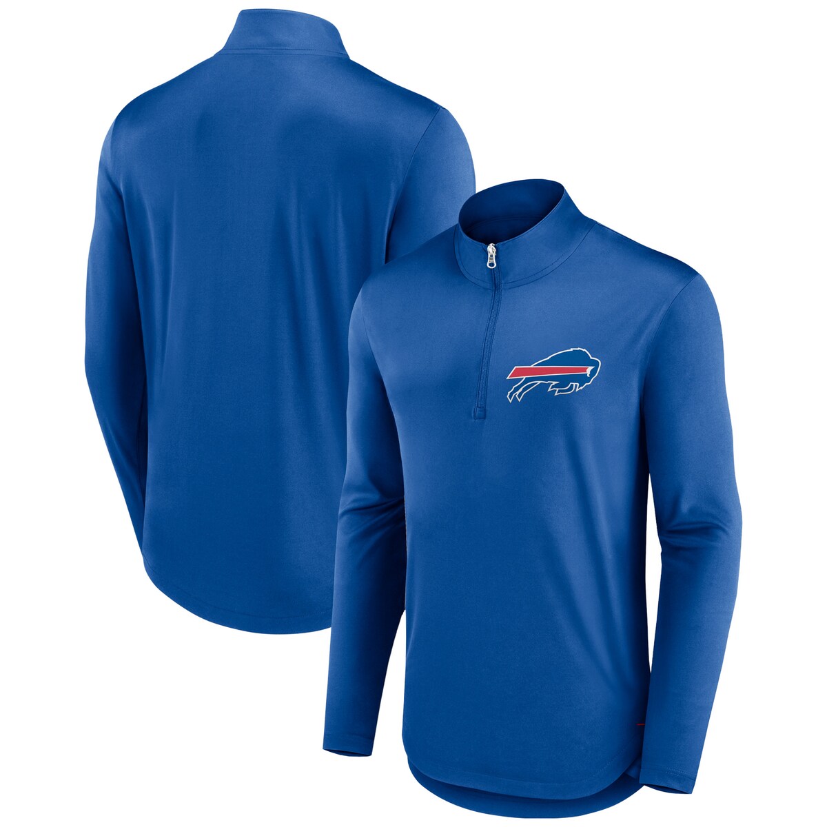 Sport this Fanatics Branded Tough Minded quarter-zip when you want to flex your Buffalo Bills pride in a comfortable fashion. Its lightweight design provides you with the ideal amount of warmth and breathability. Plus, the Buffalo Bills graphics complete this top for a striking game day or casual layering option.Machine wash, tumble dry lowOfficially licensedBrand: Fanatics BrandedLightweight pullover suitable for mild temperaturesLong sleeve1/4-ZipMock neckImportedScreen print graphicsMaterial: 100% PolyesterRounded droptail hem1/4-Zip