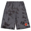 NFL ブラウンズ カジュアル ショーツ Fanatics（ファナティクス） メンズ チャコール (22 PRF Men's B&T Tie Dye Short)