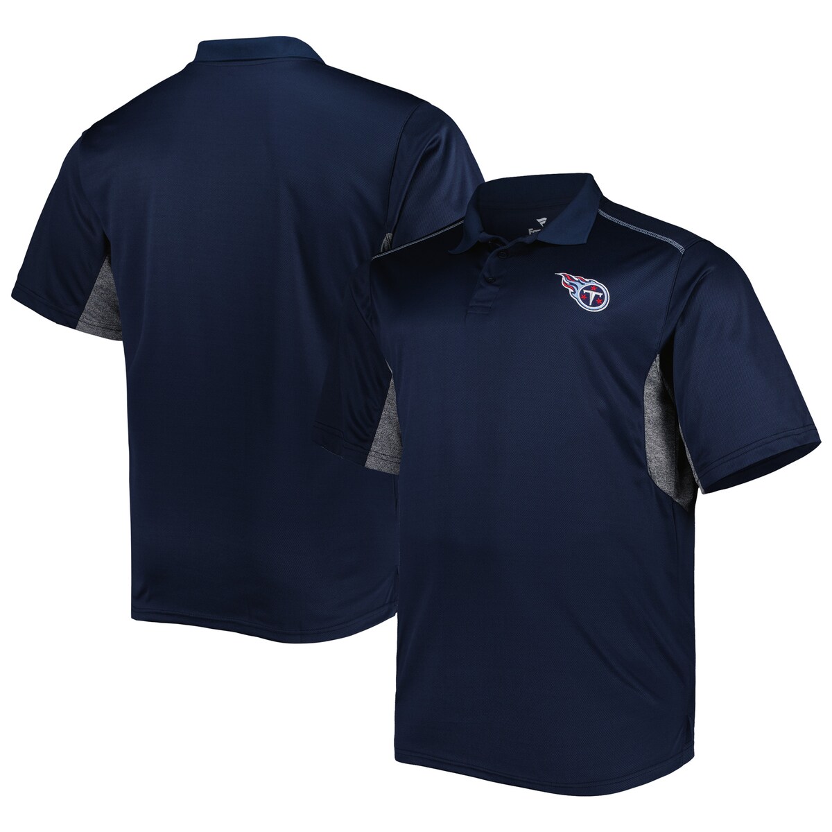 【公式グッズ】NFL タイタンズ ポロシャツ （大きいサイズ） Fanatics/ファナティクス メンズ ネイビー (Men's B&T Team Color SS Polo)