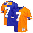 Showcase your love for one of the greatest NFL players of all time in a fresh and unique way with this John Elway Legacy jersey from Mitchell & Ness. The split design features his name and number across multiple Denver Broncos colors, allowing you to boast your John Elway spirit loud and proud. Additionally, the lightweight design and mesh fabric bring extra comfort to your game day gear.Tackle twill graphicsOfficially licensedShort sleevesMaterial: 100% PolyesterReplica Throwback JerseyMachine wash, line drySide split hemV-neckImportedBrand: Mitchell & NessWoven tags at bottom hemMesh fabric