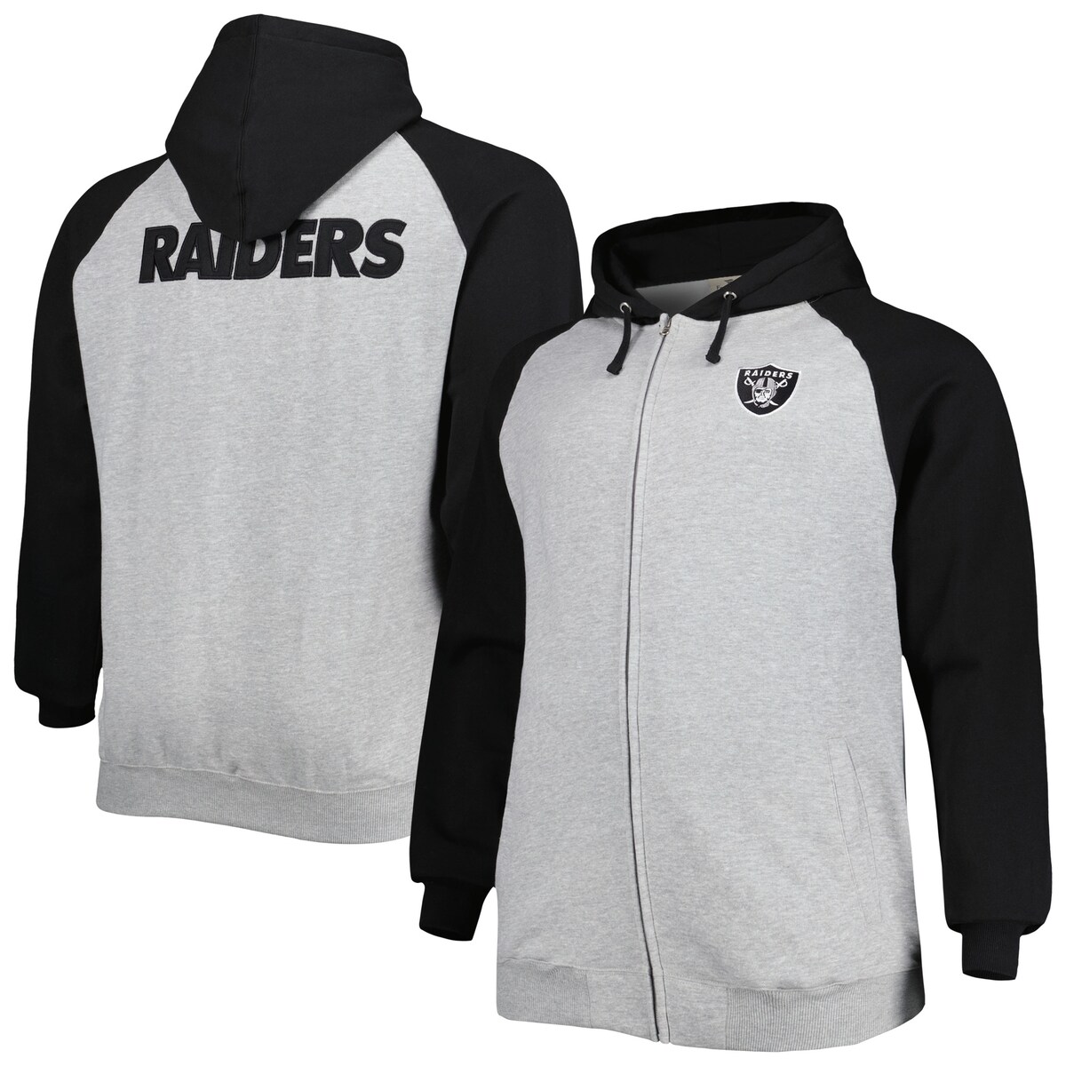 NFL C_[X t[X tWbvAbv p[J[ Fanaticsit@ieBNXj Y wU[OC (Mens Big and Tall NFL 22 FZ Fleece Raglan Hood)