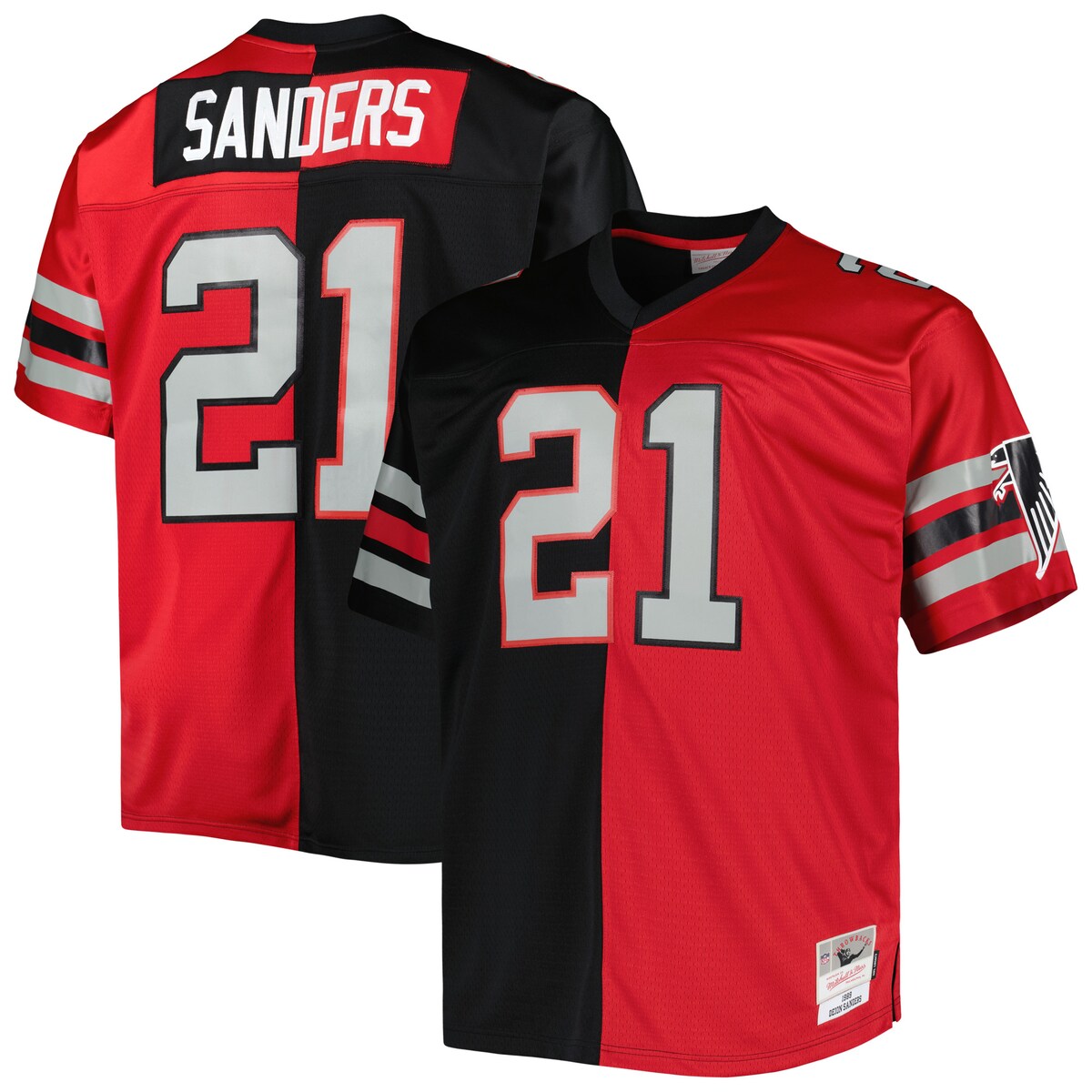 NFL ե륳 ǥ󡦥 ץꥫ ˥ե Mitchell & Nessʥߥåͥ  ֥å (Men's MNC B&T Split Legacy Retired Player Jersey)