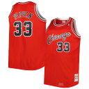 Pay homage to one of the greatest players in Chicago Bulls history with this Scottie Pippin 2003/04 Swingman jersey from Mitchell & Ness. It features his iconic #33 on the front and back, making it loud and clear that you are the former star's biggest fan. The vintage team design and colors displayed throughout this Hardwood Classics jersey are sure to make it your next go-to piece of Chicago Bulls gear.Authentic JerseyMachine wash, tumble dry lowMaterial: 100% PolyesterMesh fabricImportedWoven jock tag at hemV-neckBrand: Mitchell & NessTackle twill applique nameplate and numbersOfficially licensedSide splits at hemSublimated graphicsHeat-sealed NBA logoSleeveless