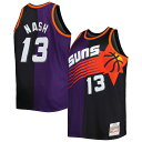 Showcase your timeless love for one of the Phoenix Suns's greatest players of all time in a trendy, distinct way with this Steve Nash 1996/97 Split Swingman jersey by Mitchell & Ness. This Hardwood Classics jersey features vibrant team graphics across a unique split design, allowing you to boast your spirit loud and proud. Additionally, the lightweight sleeveless construction paired with breezy mesh fabric bring comfort and breathability to your Phoenix Suns fandom.Tackle twill appliquesSwingmanOfficially licensedSide splits at waist hemImportedMachine wash, line dryBrand: Mitchell & NessMaterial: 100% PolyesterWoven jock tagMesh fabricSleevelessSublimated graphics