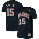 NBA ネッツ ビンス カーター Tシャツ Mitchell Ness（ミッチェル＆ネス） メンズ ネイビー (MNC Mens HD Stitch NN Tee)