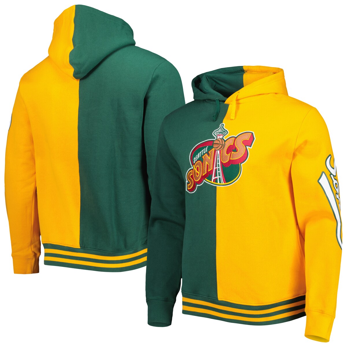 NBA X[p[\jbNX vI[o[ p[J[ Mitchell & Nessi~b`FlXj Y O[ (Mens MNC HWC Split Applique PO Hoodie)