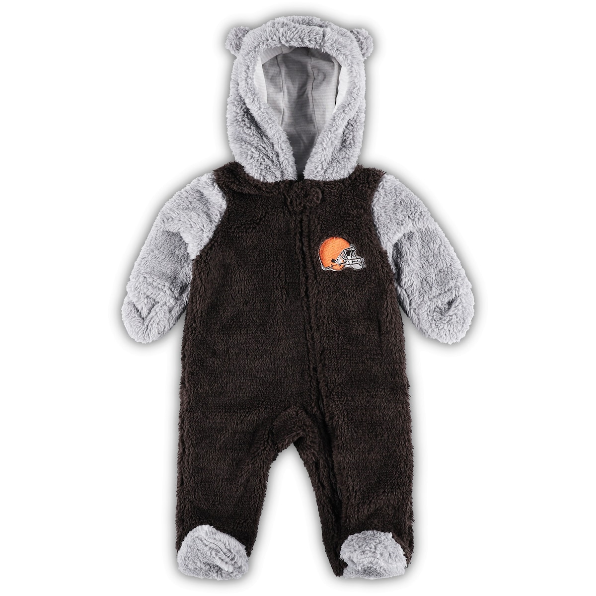 NFL ブラウンズ ロンパース Outerstuff アウタースタッフ ベビー ブラウン 22 Newborn Game Nap Teddy Fleece Bunting Pram 