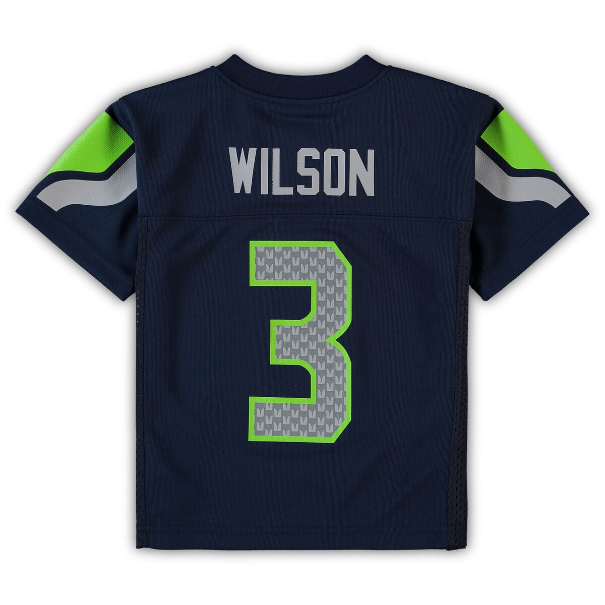 【公式グッズ】NFL シーホークス ラッセル・ウィルソン レプリカ ユニフォーム Outerstuff（アウタースタッフ） トドラー ネイビー (EXPIRED Style Preschool NFL Mid-Tier Jersey)