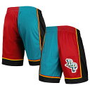 NBA ピストンズ カジュアル ショーツ Mitchell & Ness（ミッチェル＆ネス） メンズ ティール (Mens MNC HWC Split Swingman Shorts)