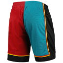 NBA ピストンズ カジュアル ショーツ Mitchell & Ness（ミッチェル＆ネス） メンズ ティール (Mens MNC HWC Split Swingman Shorts) 3