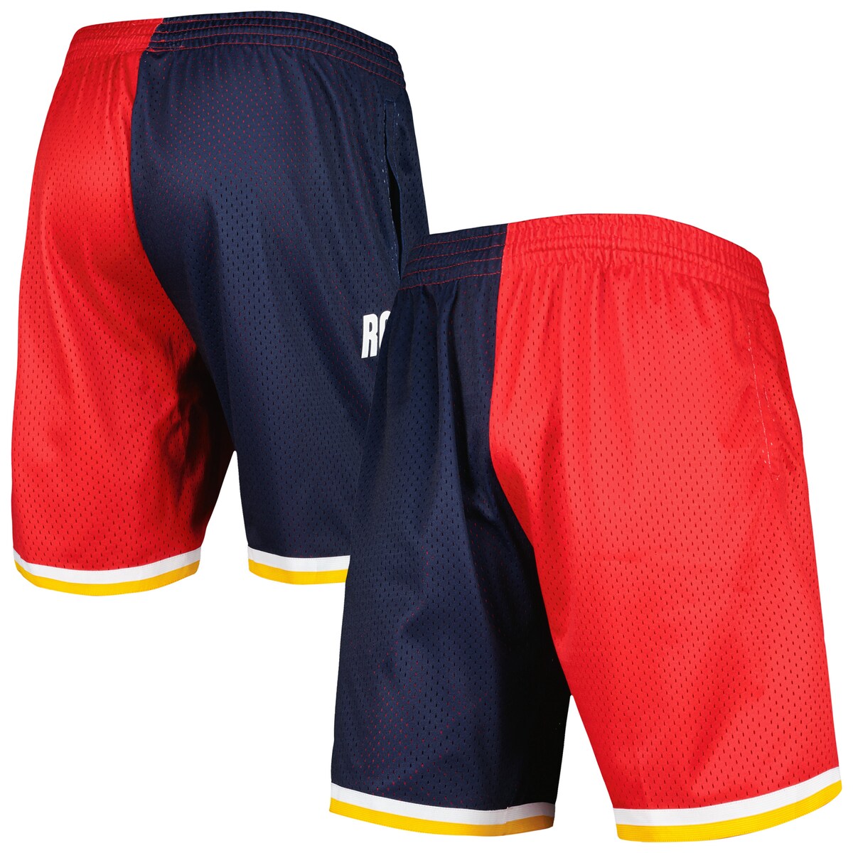 NBA ロケッツ カジュアル ショーツ Mitchell & Ness（ミッチェル＆ネス） メンズ ネイビー (Mens MNC HWC Split Swingman Shorts)