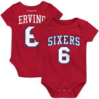 NBA 76ers ジュリアス・アービング ロンパース Mitchell & Ness（ミッチェル＆ネス） ベビー レッド (MNC HWC Infant NN Creeper)