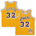 You're raising your little one to be a future Los Angeles Lakers fan-teach them team history with this Magic Johnson Retired Player jersey from Mitchell & Ness. Featuring Magic Johnson's name and number, this Los Angeles Lakers jersey will put your youngster on the right path to cheer on your favorite squad.SleevelessMachine wash, tumble dry lowReplica JerseyOfficially licensedWoven jock tagSide splits at hemImportedMaterial: 100% PolyesterTackle twill applique graphicsRib-knit collar and armholesBrand: Mitchell & NessMesh fabric