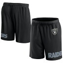 【公式グッズ】NFL レイダース カジュアル ショーツ Fanatics/ファナティクス メンズ ブラック (Men's Fanatics Brands Clincher Short)