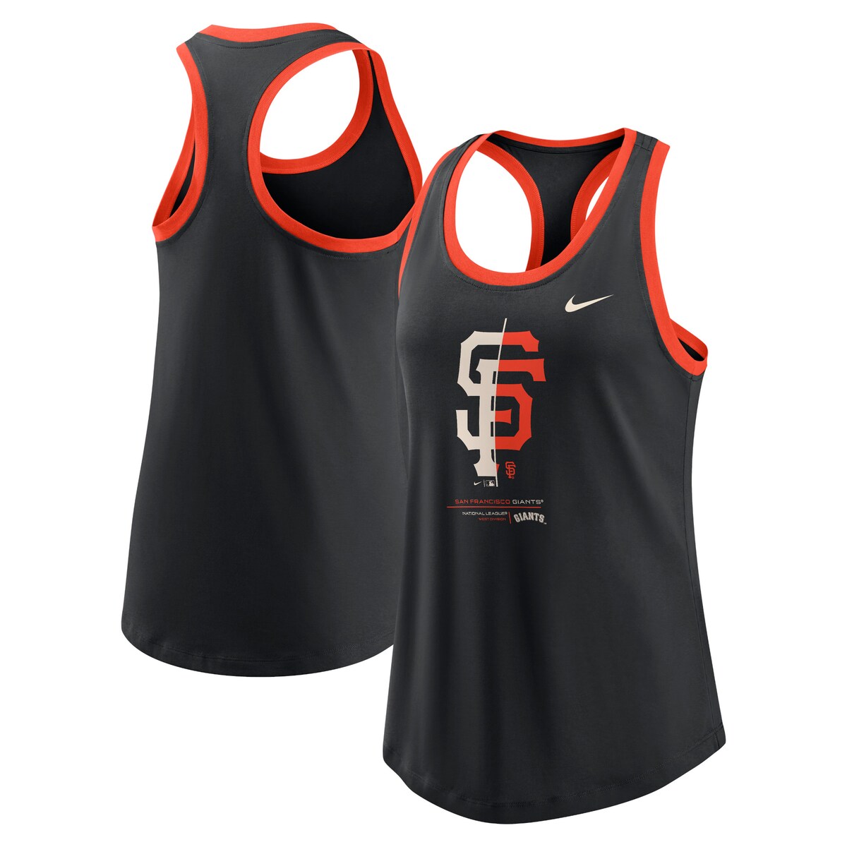 【公式グッズ】MLB ジャイアンツ タンクトップ Nike/ナイキ レディース ブラック (Women's Nike Team Tech Racerback T...