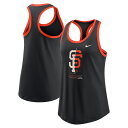【公式グッズ】MLB ジャイアンツ タンクトップ Nike ナイキ レディース ブラック (Women's Nike Team Tech Racerback T...
