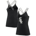 MLB ホワイトソックス タンクトップ Fanatics（ファナティクス） レディース ブラック (Women's Fanatics Branded Barrel It Up Cross Back Tank)