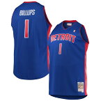 NBA ピストンズ チャウンシー・ビラップス ユニフォーム Mitchell & Ness（ミッチェル＆ネス） メンズ ブルー (Profile MNC Men's Big and Tall HWC Swingman Jerseys)