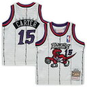 Introduce your little one to a Toronto Raptors star from the past with this Hardwood Classics Player jersey from Mitchell & Ness. The old-school design features vintage Toronto Raptors graphics that will take everyone back to when Vince Carter was one of the most electrifying talents in the NBA. This throwback piece of gear is also designed with mesh fabric for a lightweight feel.SleevelessReplica JerseyOfficially licensedMachine wash with garment inside out, tumble dry lowSide splits at hemImportedWoven jock tag at hemMesh fabricBrand: Mitchell & NessMaterial: 100% PolyesterTackle twill appliqueHeat-sealed NBA logo