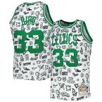 NBA セルティックス ラリー・バード ユニフォーム Mitchell & Ness（ミッチェル＆ネス） メンズ ホワイト (MNC NBA MEN'S DOODLE SWINGMAN JERSEY)