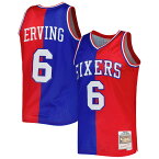 NBA 76ers ジュリアス・アービング ユニフォーム Mitchell & Ness（ミッチェル＆ネス） メンズ ロイヤル (MNC NBA SPLIT SWINGMAN JERSEY)