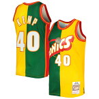 NBA スーパーソニックス ショーン・ケンプ ユニフォーム Mitchell & Ness（ミッチェル＆ネス） メンズ グリーン (MNC NBA SPLIT SWINGMAN JERSEY)