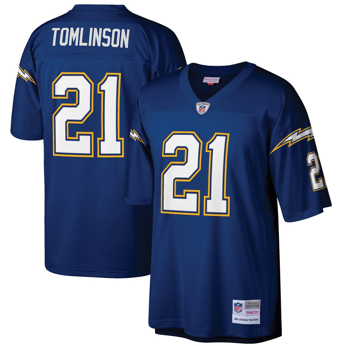 Show everyone you're a die-hard LaDainian Tomlinson fan with this 2006 Replica Retired player jersey from Mitchell & Ness!Jersey Color Style: RetiredMaterial: 100% PolyesterImportedOfficially licensedBrand: Mitchell & NessThrowback Jersey