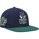 NBA バックス キャップ・帽子 Mitchell & Ness（ミッチェル＆ネス） メンズ ネイビー (NBA MNC x Lids HWC Grassland Fitted Hat)