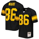 【公式グッズ】NFL スティーラーズ ハインズ・ウォード レプリカ ユニフォーム Mitchell & Ness/ミッチェル&ネス メンズ ブラック (Men'...