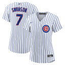 【公式グッズ】MLB カブス ダンズビー・スワンソン レプリカ ユニフォーム Nike ナイキ レディース ホワイト (Women's MLB Nike Off...
