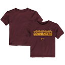 【公式グッズ】NFL コマンダーズ Tシャツ Nike/ナイキ トドラー バーガンディ (22 Juvenile Washington Wordmark SST)