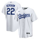 【公式グッズ】MLB ドジャース クレイトン・カーショウ レプリカ ユニフォーム Nike ナイキ メンズ ホワイト (Men's MLB Nike Offic...