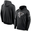 NFL ファルコンズ パーカー Nike ナイキ メンズ ブラック (23 NFL FANGEAR Men's Nike Prime Logo Therma Fleece Hoodie)