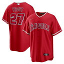 【公式グッズ】MLB エンゼルス マイク・トラウト レプリカ ユニフォーム Nike ナイキ メンズ レッド (Men's MLB Nike Official ...