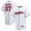 【公式グッズ】MLB インディアンス シェイン・ビーバー レプリカ ユニフォーム Nike ナイキ メンズ ホワイト (Men's Nike Official ...