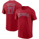 MLB エンゼルス 大谷翔平 Tシャツ Nike ナイキ メンズ レッド (Men's MLB Nike Name & Number T-Shirt)