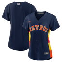 MLB アストロズ レプリカ ユニフォーム Nike ナイキ レディース ネイビー (Women's Nike Official Replica Jersey)