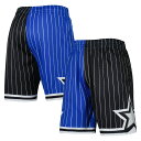 【公式グッズ】NBA マジック カジュアル ショーツ Mitchell & Ness/ミッチェル&ネス メンズ ブルー (Mens MNC HWC Split Swingman Shorts)