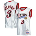 NBA 76ers アレン・アイバーソン ユニフォーム Mitchell & Ness（ミッチェル＆ネス） メンズ (MNC NBA 75TH ANIVERSARY Platinum SWINGMAN JERSEY)