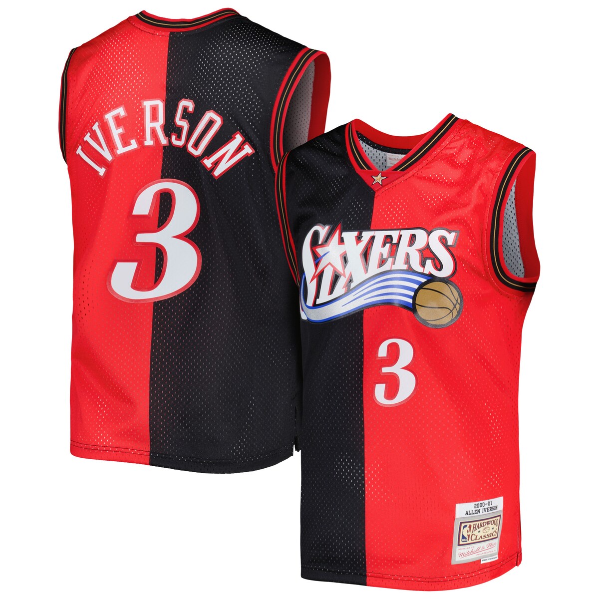 NBA 76ers AEACo[\ jtH[ Mitchell & Nessi~b`FlXj Y ubN (MNC NBA SPLIT SWINGMAN JERSEY)